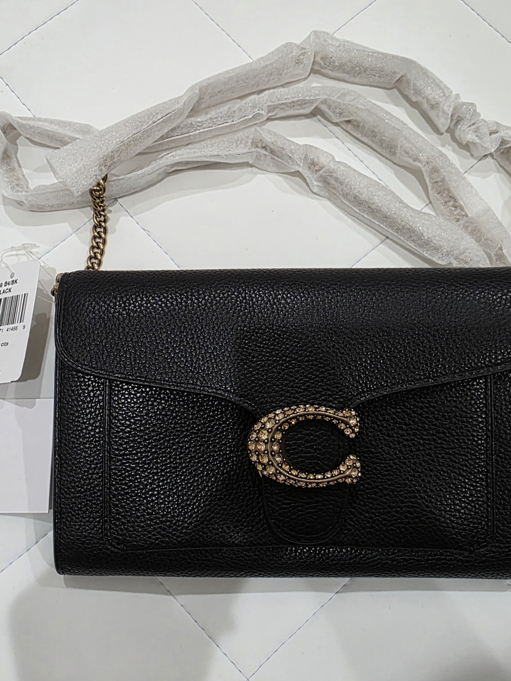 Coach Black Tabby Chain